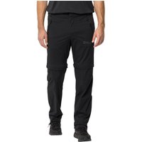 Jack Wolfskin Glastal Zip Off Pants Men Zip-Off Wanderhose Herren 50L black black von Jack Wolfskin