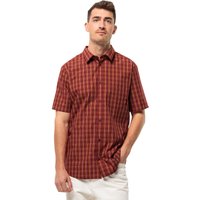 Jack Wolfskin Hot Springs Shirt Men Kurzarm Wanderhemd Herren XL violett deep ruby check von Jack Wolfskin