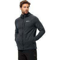 Jack Wolfskin Kolbenberg Hooded FZ Men Fleecejacke Herren M grey,black Phantom von Jack Wolfskin