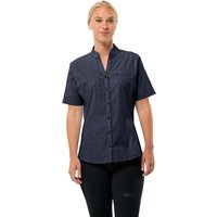 Jack Wolfskin Norbo S/S Shirt Women Kurzarm Wanderbluse Damen S blau night blue checks von Jack Wolfskin