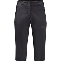 Jack Wolfskin Softshell-Wanderhose "Active Light", Dreiviertellänge, atmungaktiv, für Damen, schwarz, 44 von Jack Wolfskin