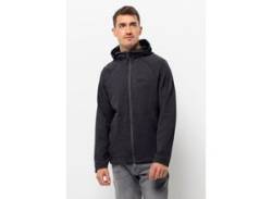 Kapuzenfleecejacke JACK WOLFSKIN "FERNWEH HOODED JKT M" Gr. M (50), schwarz (black) Herren Jacken von Jack Wolfskin