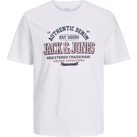 Jack & Jones PlusSize T-Shirt JJELOGO TEE SS O-NECK 2 COL AW24 S PLS mit Frontprint von Jack & Jones PlusSize