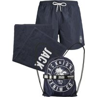 Jack&Jones Strandset mit Badeshorts, Badetuch und Stoffrucksack von Jack&Jones