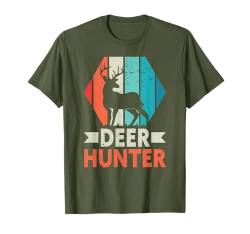 Deer Hunter Father's Day Funny Deer Hunting T-Shirt von Jagd Hirschjagd Geschenke Für Jäger Reh Hirsch