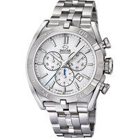 JAGUAR Chronograph Jaguar Herrenuhr Edelstahl silber Jaguar, (Chronograph), Herren Armbanduhr rund, Edelstahlarmband silber von Jaguar