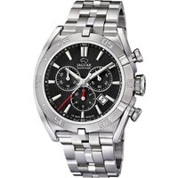 JAGUAR Chronograph Jaguar Herrenuhr Edelstahl silber Jaguar, (Chronograph), Herren Armbanduhr rund, Edelstahlarmband silber von Jaguar