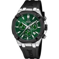 JAGUAR Chronograph Jaguar Herrenuhr Silikon schwarz Jaguar, (Chronograph), Herren Armbanduhr rund, Silikonarmband schwarz von Jaguar