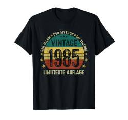 Mann Mythos Legende 1985 40 Jahre 40. Geburtstag Mann Frau T-Shirt von Jahrgang 1985 40. Geburtstag für Männer Frauen