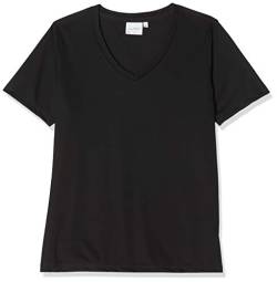 James & Nicholson Damen Ladies' Active-V T-Shirt, Schwarz (Black), 40 (Herstellergröße: XL) von James & Nicholson