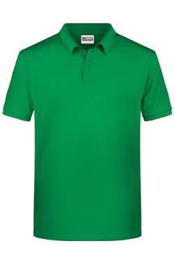 James & Nicholson Herren Basic Polo - Klassisches Poloshirt aus fairer Bio-Baumwolle | Farbe: fern-green | Grösse: XL von James & Nicholson