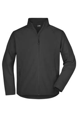 James & Nicholson Herren Softshell Jacke - Trendige Jacke aus elastischem Softshell | Farbe: black | Grösse: XXL von James & Nicholson