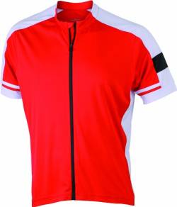 James & Nicholson Herren Sport Top Radtrikots Bike-T Full Zip rot (red) XXX-Large von James & Nicholson