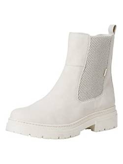 Jana Softline Damen 8-8-25466-29-411 Stiefelette, Ivory, 37 EU Weit von Jana