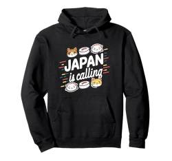 Japan is Calling Cute Sushi Kitties Spring Holiday Japan Pullover Hoodie von Japan Reiseoutfit für Männer und Frauen