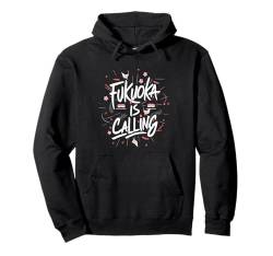 Travel to Japan Japanese Culture Lover Retro Holiday Fukuoka Pullover Hoodie von Japan Reiseoutfit für Männer und Frauen