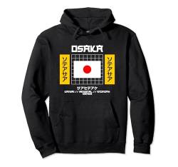 Japanische Streetwear Retro Osaka Japan Vintage Grafik Pullover Hoodie von Japan Urban Fashion