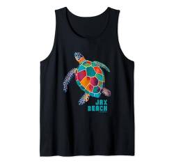 Jax Beach Florida Vacation Jacksonville FL Meeresschildkröte Tank Top von Jax Beach Florida FL Jacksonville Vintage Apparel