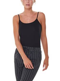 JDY Damen Top JDYAVA Singlet JRS NOOS, Black, XS von JdY