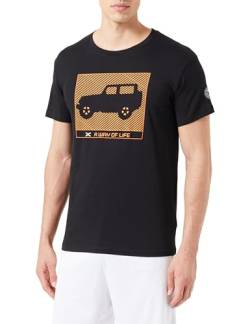 JEEP Herren Xp Men's Large Print Wrangler Silhouette-a Way of Life Jx23a T-Shirt, Schwarz, XXL von Jeep