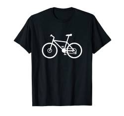 MTB Mountainbike Silhouette Minimalistisches Radfahrer-Design T-Shirt von Jeff Hobrath