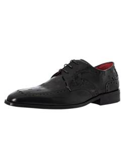 Jeffery West Herren Polierte Lederschuhe, Schwarz, 41 EU von Jeffery West