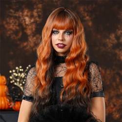 Jemora Damen Halloween Cosplay Perücke Festliche Party Perücken Realistische Sexy Perücke Natürlich aussehende Perücke für Frauen von Jemora