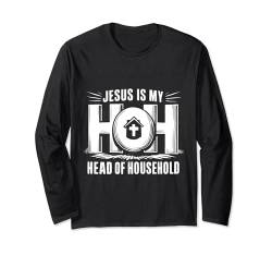 Jesus ist mein Haushaltsvorstand HOH Christian Religious Langarmshirt von Jesus Is My Head Of Household HOH