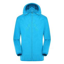 Wanderjacke Herren Sale Regenjacke Damen Solide Farbe Sonnenschutz Jacke Regenjacke Herren Regenjacke Damen Wasserdicht Regenjacke Damen Wasserdicht Atmungsaktiv Einfarbig, Rain Jacket Men Angebote von Jingmcdy