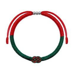 Jiqoe Armbänder für Damen, handgefertigtes geflochtenes Seil mit Nationalflagge, Armreif, Kette, verstellbares Seil-Armband, Patriot-Schmuck für Herren von Jiqoe