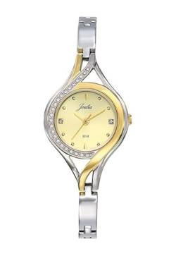Joalia Damen-Armbanduhr Stahl zweifarbig und Strass 634104, goldfarben von Joalia