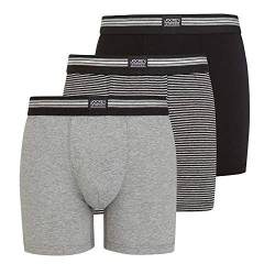 Jockey Boxer Trunk – Boxershorts Herren im 3er Pack, Unterhosen ohne Eingriff, Unterwäsche aus Baumwolle und Elasthan, 3er Set, in Mehrfarbig von Jockey