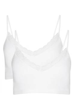 Jockey® Parisienne Padded Bralette 2-Pack, White, XL von Jockey