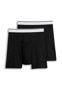 Jockey Men's Underwear Pouch Boxer Brief - 2 Pack, black, M von Jockey