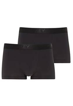 Jockey Microfiber Air Short Trunk 2er Pack,Schwarz,M von Jockey