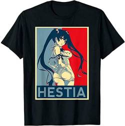 Johniel Heroes Danmachi Hestia The Goddess Manga T-Shirt, Schwarz, Größe S-6XL, Schwarz , XXL von Johniel