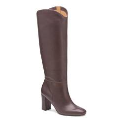 Johnston & Murphy Charlotte Kniehohe Stiefel für Damen - 8,3 cm Absatzstiefel, Lederstiefel für Damen, hohe Stiefel, Bordeaux, 38 EU von Johnston & Murphy