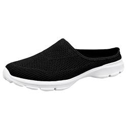 2024 Schnürung Damen Sneakers - Freizeit Mesh Atmungsaktiv Sandals Hausschuhe mit Fussbett Weiche Schuhe Turnschuhe Freizeit Leichte Stoßfest Sneakerr für Gym Walking Jogging Laufen von JokeLomple