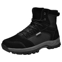 JokeLomple Damen Langschaft Schneestiefel - Festival Biker Reitstiefel Damenschuhe Winterschuhe Gefüttert Schnüren Knöchel Mittlerer Absatz Sport Schneestiefel Unisex Country Western Stiefel von JokeLomple