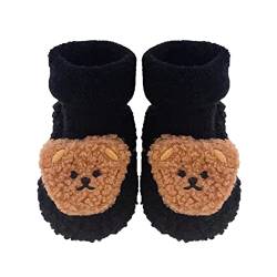 JokeLomple Winter Kinder Schneestiefel - Breiter Zehe Wanderschuhe Gummistiefel Leder Kampfstiefel Winterschuhe Mädchen Halbhoch Stiefeletten Autumn Winter Wasserdicht Barfussschuhe von JokeLomple