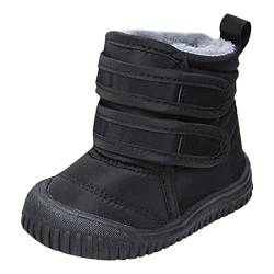 JokeLomple Winterstiefel Junge - Breiter Zehe Wanderschuhe Barefoot Kinderstiefel Leder Kampfstiefel Leichte Halbschuhe Stiefel Kinder Winterstiefel Winter Outdoor rutschfest Winterschuhe von JokeLomple