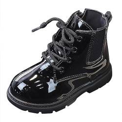 Winter Kinder Schneestiefel - Breiter Zehe Wanderschuhe Warm Gefütterte Wanderschuhe Niedliche Stiefel Mädchen Warm Gefütterte Barfußschuhe Kinder Halbhoch Stiefeletten Mädchen Mode Winterstiefel von JokeLomple