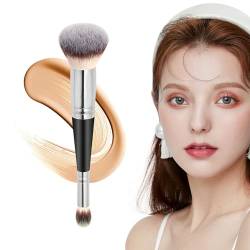 Concealer-Pinsel | Doppelkopf-Make-up-Pinsel – multifunktionale Kosmetikpinsel, Schönheitswerkzeuge, Geschenke für Frauen und Mädchen, für Puder, Flüssigkeit, Concealer-Creme Jomewory von Jomewory