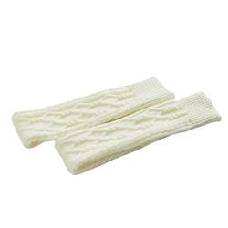 Jonscart Damen-Socken, gestrickt, kniehoch, lange Socken, bequem, wärmend, White, 38 von Jonscart