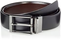 JOOP Herren 7162 JOOPCOLL. Belt 3,5 cm Gürtel, Mehrfarbig (Schwarz-Braun 10-52), 105 von Joop!