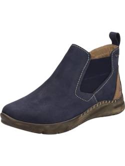 Josef Seibel Damen Chelsea Boots Conny 57,Weite G (Normal),Wechselfußbett,wasserdicht,uebergangsstiefel,flach,Ocean-Kombi,39 EU von Josef Seibel