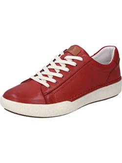 Josef Seibel Damen Low-Top Sneaker Claire 01,Weite G (Normal),Wechselfußbett,schnürschuhe,schnürer,Halbschuhe,Sportschuhe,rot,36 EU von Josef Seibel