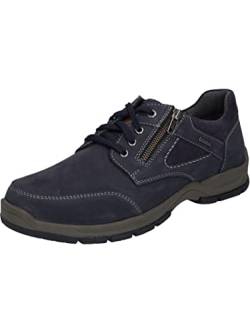 Josef Seibel Herren Low-Top Sneaker Lenny 54,Weite K (Extra weit),Wechselfußbett,wasserdicht,schnürer,Halbschuhe,Blau (Indigo-Kombi),41 EU von Josef Seibel