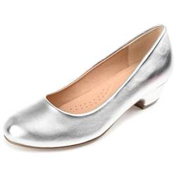 Journee Collection Damen Comfort Medium und Wide Wide SAAR Pump, silber, 44 EU von Journee Collection