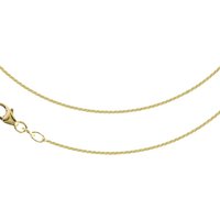 JB Collier Zopfkette 1,1 mm 333 585 Gelb- & Weißgold 40 - 50 cm von Joyes Boutique